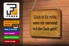 Blechschild Spruch 18x12cm Glück wenn niemand auf den Sack Produktbild-Vorschau 3