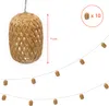 3.07 Deko Solar Lichterkette mit 10 länglichen Rattan Produktbild-Vorschau 2