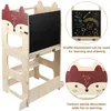 2 in 1 Learning Tower für Kinder,Montessori Stehhilfe mit Produktbild-Vorschau 6