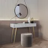 Konzolový stolek Selsey Bello 104 cm Bílý Zlaté nohy 2 Náhled obrázku produktu 3