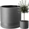 Deco4Home Koma Blumentopf Anthrazit 38cm | Pflanzkübel Produktbild-Vorschau 5