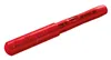 A single red fountain pen on a white background. Produktbild-Vorschau