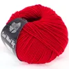 A ball of red yarn with a label. Produktbild-Vorschau