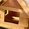 Casetta per uccelli in legno grigio Mangiatoia per uccelli Anteprima dell’immagine prodotto 5