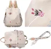 Daypack Damen-Rucksack mit Blumenstickerei,Wasserdichte Produktbild-Vorschau 8