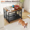 COSTWAY 80x61x64cm gabbia per cani, pieghevole, cuccia per Anteprima dell’immagine prodotto 6