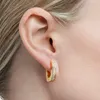 Swarovski Dextera Creolen, Achteckig, Weiss, Goldlegierung Produktbild-Vorschau 3