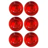 6 x Platzteller aus Kunststoff Ø 33 cm rot Dekoteller Produktbild-Vorschau 2