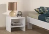 Weißer Nachttisch Buche Massivholz Nachtkonsole Produktbild-Vorschau 2