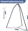 Hängesesselgestell, Metall, Dreibein, 200 kg, Schwarz Produktbild-Vorschau 3