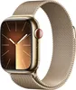Apple Watch 9 Cell 41mm Gold Edelst. Gold Milanese Loop Produktbild-Vorschau 1