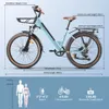 E Bike Damen 26 Zoll Elektrofahres City E-Bikes & Voir les images du produit 7