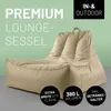 Lumaland Sedací vak Lounge In-& Outdoor 380 l béžový Náhled obrázku produktu 2