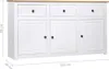 vidaXL Kredens biały 135x40x80 cm drewno sosnowe Panama Podgląd zdjęcia produktu 12