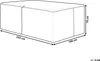 BELIANI Pokrowiec na meble ogrodowe 255 x 180 x 70 cm Podgląd zdjęcia produktu 2