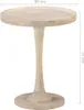 Mesa auxiliar de madera maciza de mango Ø60x75 cm Vista previa de la imagen del producto 4