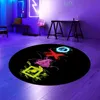 Tapis de jeu avec symboles néon sur fond noir Taille - 100 Voir les images du produit 2
