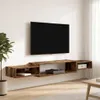 vidaXL Wandmontierter TV-Schrank Wandhalterung Geräucherte Produktbild-Vorschau 4