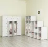 Modulární šatní skříň Police Bílá skládací šatní skříň Náhled obrázku produktu 6