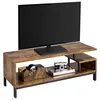 Yaheetech TV-Schrank, Fernsehtisch mit 2 Ablagen, TV-Regal, Produktbild-Vorschau 4
