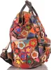 Handgefertigter City Backpack Pachwork Rucksack Blumen Produktbild-Vorschau 2