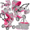 Kinderplay 3-in-1 Puppenwagen – Höhenverstellbarer Produktbild-Vorschau 7