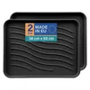 Schuhabtropfschale 50x38x2,5cm Schwarz 2er-Pack, Schuhwanne Produktbild-Vorschau 1