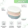 FRADABOX® Bento Lunchbox „Alex“, 2 Etagen, Premium Produktbild-Vorschau 2