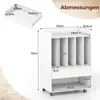 COSTWAY Plattenspieler Tisch, Schallplatten Regal, Produktbild-Vorschau 3