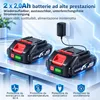 AJIEQAQ Trapano Avvitatore a Batteria 21V MAX, 45 Nm, 18+1, Anteprima dell’immagine prodotto 4