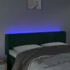vidaXL LED Kopfteil Dunkelgrün 163x16x78/88 cm Samt Produktbild-Vorschau 4