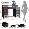 Fortuna Lai Retro Schreibtisch mit 9 Schubladen, Produktbild-Vorschau 7