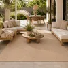 In- & Outdoor Flachgewebe Teppich Porto Beige Meliert Karo, Produktbild-Vorschau 1