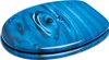 A toilet seat with a blue marbled pattern. Náhľad obrázku produktu