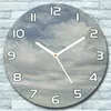 Wanduhr aus Glas Rund fi 30 Blau Wolken Himmel Quarz Deko Produktbild-Vorschau 1