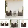 The Living Store Gartensessel mit Kissen 2 Stk. Verstellbar Produktbild-Vorschau 1