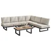 A sectional outdoor sofa set with a coffee table, presented on a white background. Anteprima dell’immagine prodotto