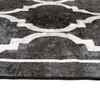 vidaXL Tappeto Lavabile Bianco e Nero 190x300 cm Anteprima dell’immagine prodotto 6