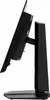A side view of a black computer monitor on a stand against a white background. Produktbild-Vorschau