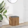 vidaXL Lavica s úložným priestorom Artisan dub 42x42x45 cm Náhľad obrázku produktu 2