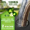 tillvex® Supporto per ombrellone nero 90 litri / 120 kg - 4 Anteprima dell’immagine prodotto 3