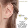 Ohrringe Mädchen Silber 925: Ohrstecker Blume Produktbild-Vorschau 2