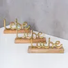 3er Set Schriftzug Lebe Lache Liebe L22cm Metall Gold Mango Produktbild-Vorschau 2