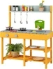 Matschküche Kinder Outdoor Kinderküche Holz mit Produktbild-Vorschau 2