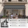 tectake® Klemmmarkise mit Handkurbel einfache Montage Produktbild-Vorschau 3