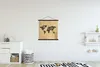 MuchoWow® Textilposter Weltkarte - Reisen - Vintage 60x60 Produktbild-Vorschau 2
