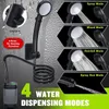 A product image showcasing a portable shower with multiple spray modes and a charging base. Produktbild-Vorschau