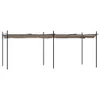 vidaXL Pergola avec toit coulissant Taupe 589x292x230 cm Voir les images du produit 9