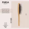 PARSA Beauty Essential Holz Haarbürste Massage Metallpins Produktbild-Vorschau 2