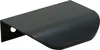 A black corner handle for furniture, shown from a diagonal angle against a white background. Podgląd zdjęcia produktu